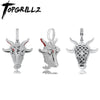 TOPGRILLZ Hip Hop Color Zircon Pendant Iced Cubic Zirconia Jewelry 4 Optional For Men