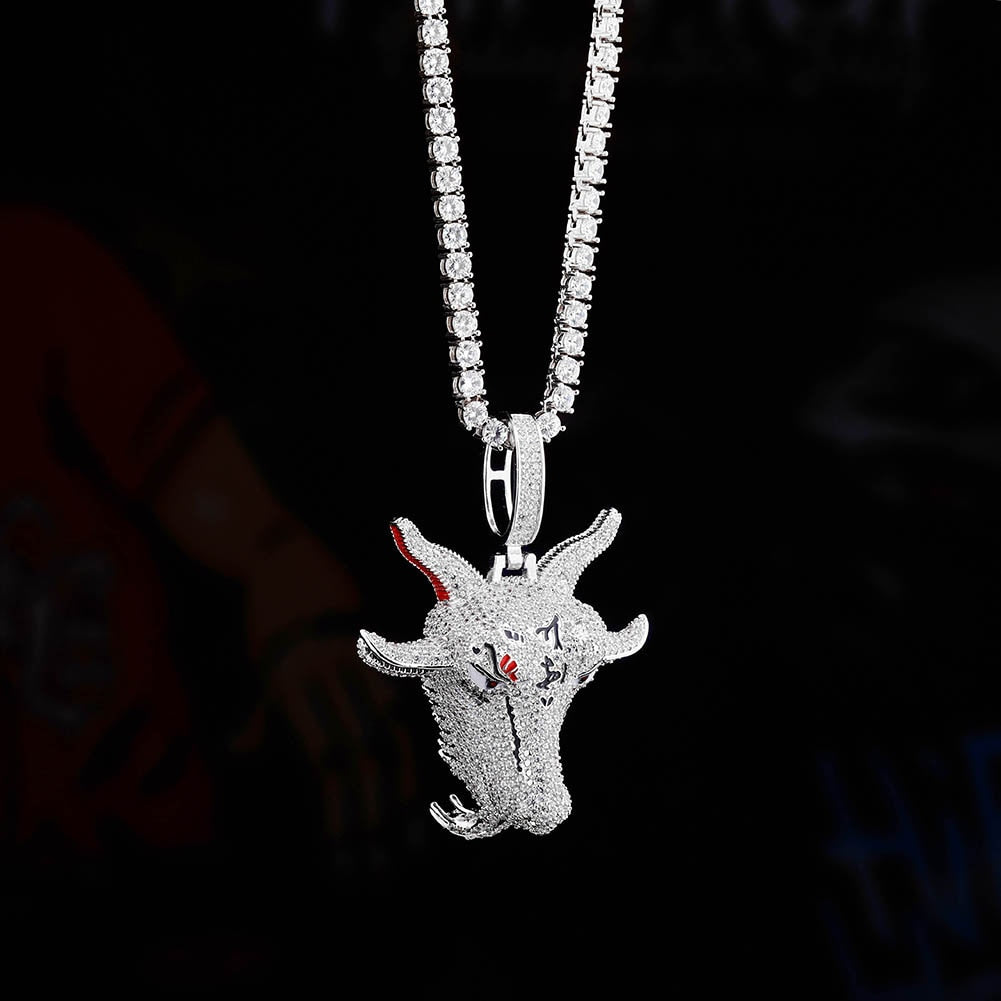 TOPGRILLZ Hip Hop Color Zircon Pendant Iced Cubic Zirconia Jewelry 4 Optional For Men