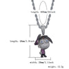 TOPGRILLZ ICEDOUT The Fairly OddParents Cartoon Character Timmy Necklace Pendant With Tennis Chain Cubic Zircon Hip Hop Jewelry