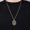 TOPGRILLZ Spitfire Pendant Necklace Iced Out Chain Gold Color With Tennis Chain With Cubic Zircon Men's Hip hop Rock Jewelry
