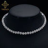 TREAZY Bridal Crystal Rhinestone Choker Necklace Women Wedding Accessories Tennis Chain Chokers Jewelry Collier Femme