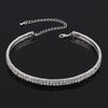 TREAZY Bridal Crystal Rhinestone Choker Necklace Women Wedding Accessories Tennis Chain Chokers Jewelry Collier Femme