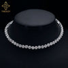 TREAZY Bridal Crystal Rhinestone Choker Necklace Women Wedding Accessories Tennis Chain Chokers Jewelry Collier Femme