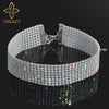 TREAZY Sparkling Full Crystal Rhinestone Choker Necklace for Women Wedding Bridal Collar Choker Chain Necklace Party Jewelry