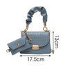 TTOU 2 Pcs/set Crocodile Pattern Small Leather Cross Body Bags For Women 2022 Elegant Travel Chain Crossbody Shoulder Handbags