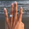 TYPE JEWELRY Round zircon ring, anniversary gift party wedding engagement ring ornaments   lots bulk gemstone