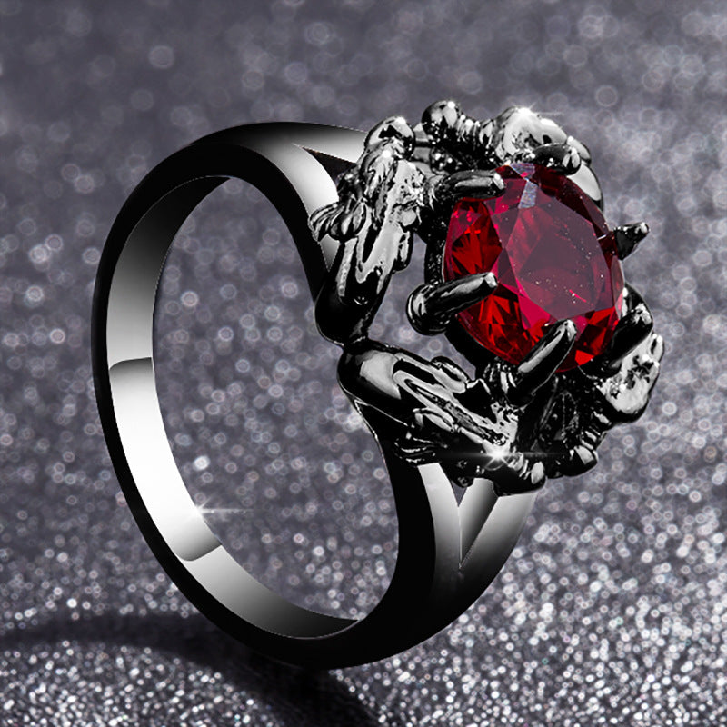 TYPE JEWELRY double dragon JEWELRY China dragon zircon ring for women