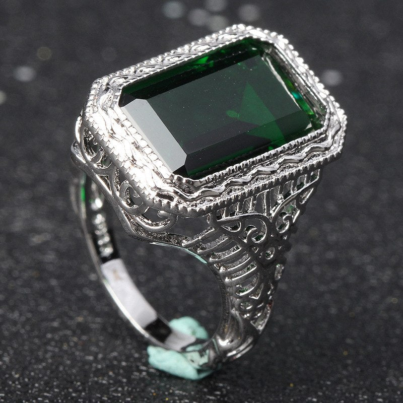 TYPE JEWELRY natural emerald ring for party celebration For women wedding rings