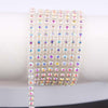 Taidian mutilcolor  AB Rhinestone Banding Chain Trim enhance jewelry bling creations 28-30Yard One yard per color SS6 and SS8