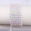 Taidian mutilcolor  AB Rhinestone Banding Chain Trim enhance jewelry bling creations 28-30Yard One yard per color SS6 and SS8