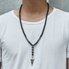 Tailxy 2022 Classic Arrow Pendant Necklace For Men Handmade 6mm Beads Men Necklace  Jewelry Gift