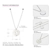 925 Silver Women Statement Pendant Necklace Gold Color Classic Geometric Shape Fashion Jewelry Necklace For Women Friends