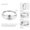 925 Sterling Silver Characters Rings for Women Letter Logo ABCDEFGHIJKLMNOPQRSTUVWXYZ Jewellery Simple Logo Charms