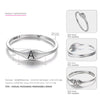925 Sterling Silver Characters Rings for Women Letter Logo ABCDEFGHIJKLMNOPQRSTUVWXYZ Jewellery Simple Logo Charms
