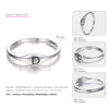 925 Sterling Silver Characters Rings for Women Letter Logo ABCDEFGHIJKLMNOPQRSTUVWXYZ Jewellery Simple Logo Charms
