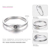 925 Sterling Silver Characters Rings for Women Letter Logo ABCDEFGHIJKLMNOPQRSTUVWXYZ Jewellery Simple Logo Charms