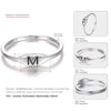 925 Sterling Silver Characters Rings for Women Letter Logo ABCDEFGHIJKLMNOPQRSTUVWXYZ Jewellery Simple Logo Charms