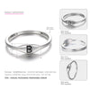 925 Sterling Silver Characters Rings for Women Letter Logo ABCDEFGHIJKLMNOPQRSTUVWXYZ Jewellery Simple Logo Charms