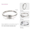 925 Sterling Silver Characters Rings for Women Letter Logo ABCDEFGHIJKLMNOPQRSTUVWXYZ Jewellery Simple Logo Charms