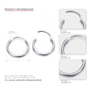925 Sterling Silver Earring Multi Size Earring Geometric Round Circle Drop Earrings For Women Fine Jewelry Two Colors
