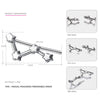 925 Sterling Silver Hook Earrings Seven Stars Modelling Brilliant Shining Earrings Silver 925 Jewelry for Women