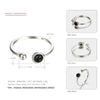 Agate Rings for Women & men 925 Sterling silver Engraved black ring diamonds Open Couple rings bijoux en argent 925 Retro