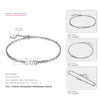 Authentic 925 Solid Sterling Silver Forever Love Heart bracelets Original Jewelry Valentine's D Gift