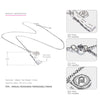 Authentic 925 Sterling Silver Necklace for Women High Quality Personalized Design Letter & Circular Pendant Necklace