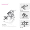 Authentic 925 Sterling Silver Sword Clip Earrings Casual & Punk Style Costume Jewelry Earrings for Women