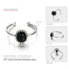 Authentic 925 Sterling Silver Women's Rings Vintage and Casual Style Adjustable Finger Rings Silver 925 Jewelry