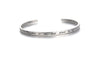 Bangles for Women Bracelets&Bangles 925 Sterling Silver Simple minima Lettering Fine Jewelry Wild Punk argento New