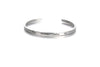 Bangles for Women Bracelets&Bangles 925 Sterling Silver Simple minima Lettering Fine Jewelry Wild Punk argento New