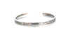 Bangles for Women Bracelets&Bangles 925 Sterling Silver Simple minima Lettering Fine Jewelry Wild Punk argento New