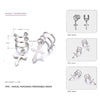 Earrings for Women 925 Sterling Silver Cross Love shape punk Ear Cuffs Pendientes Fine Jewelry Joyeria plata 925 Vintage