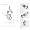 Genuine 925 Sterling Silver Necklace&Pendant Women jewelry Animal fox bird charm Necklace Accessories Cute Kolye Collares