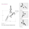 Genuine 925 Sterling Silver Necklace&Pendant Women jewelry Animal fox bird charm Necklace Accessories Cute Kolye Collares