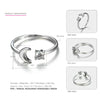 Genuine 925 Sterling Silver Rings for Women Two Color Choose Lovely&Romantic Style Engagement Costume Jewelry