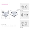 Genuine 925 Sterling Silver Stud Earrings for Women Fox Shape Lovely & Classic Style Brand Fine Jewelry