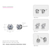 Genuine Sterling Silver Costume Jewelry Earrings for Women Lovely Exquisite Earrings Silver 925 Jewelry