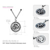 Genuine Sterling Silver Suspension Necklaces for Women Anchor & Flower Wedding Pendant Necklaces Silver 925 Jewelry 2020