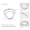 Gold Circle Rings 925 Silver Cute Geometry Ring Fashion Jewelry For Women Lovely Simple Curved Circle Party Rings