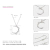 Golden Moon Pendant Necklace 925 Silver Simple Gold Chain Link Crescent Necklace Women Fine Jewelry Moon Pendant Necklace