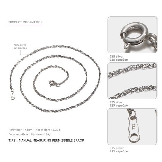 High Quality 925 Sterling Silver Necklaces for Women Wholesale Minimalist twisted stackable Necklaces Brand Fine Jewelry