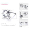 High quality 925 Sterling Silver Stud Earrings for Women Tie A Knot Modelling Minimalist Stud Earrings Brand Fine Jewelry