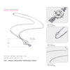 Hot Sale 925 Sterling Silver Necklace for Women Arrows&Fishbone Biagram Design Punk Style Statement Necklace Fine Jewelry