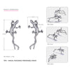 New Hot 925 Sterling Silver Hook Earrings for Women Gecko Shape Sculpt Brillant Hook Earrings Brand Fine Jewelry