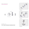 New Hot 925 Sterling Silver Stud Earrings for Women Various Style Delicating Tempting Stud Earrings Brand Fine Jewelry