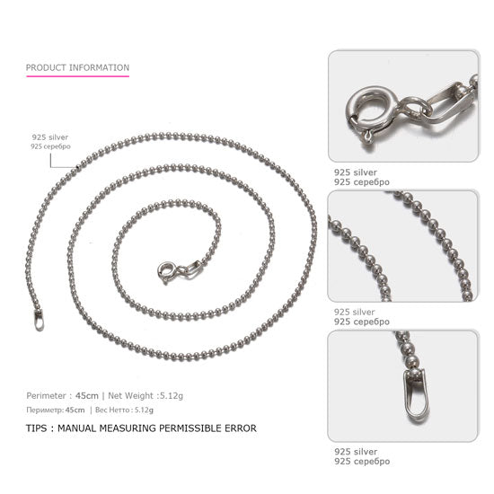 New hot 925 Sterling Silver Necklaces for Women Minimalist Exquisite Wholesale bid Necklaces Brand Fine Jewelry