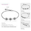 Original 925 Sterling Silver Bracelets for Women Flower Charm Bracelets&Bangles Spring Collection Silver 925 Jewelry