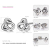 Original 925 Sterling Silver stud earrings for Women Geometric Pattern Delicating Stud Earrings Brand Fine Jewelry